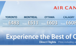Experience Canada At Its Best With Air Canada!!!