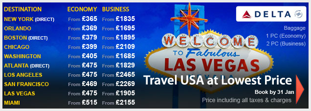 Delta Airlines’ Flights Sale To USA!!!