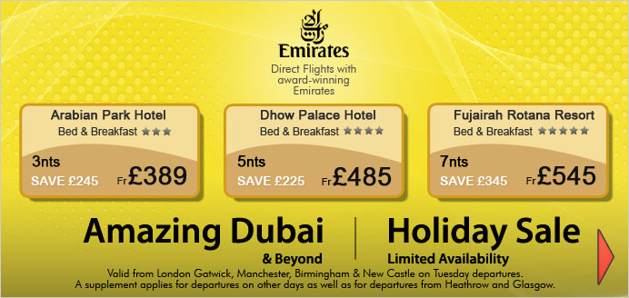 Superb Holiday Deals To UAE!!! 