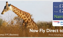 British Airways’ Direct Flights’ Sale To Nairobi!!!