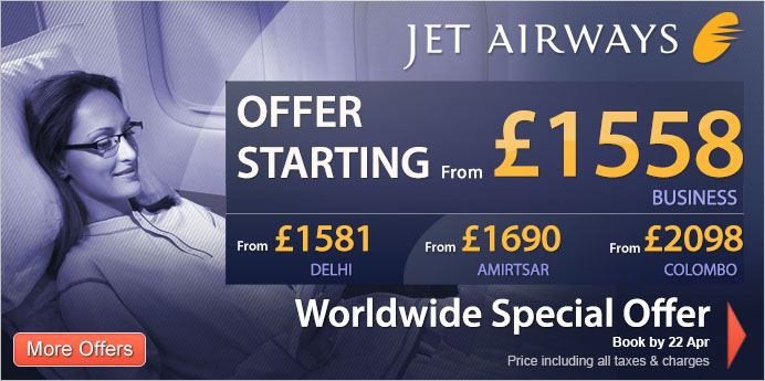 Jet Airways’ Worldwide Special Offer!! 