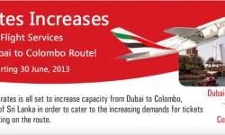 Emirates to Increase Flights Services to Colombo