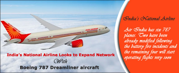 India National Airline Looks to Expand Network With 787