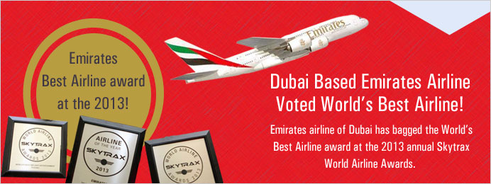 Dubai based emirates airline voted world best airline