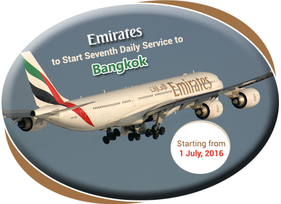 Emirates Start Seventh Daily Service to Bangkok