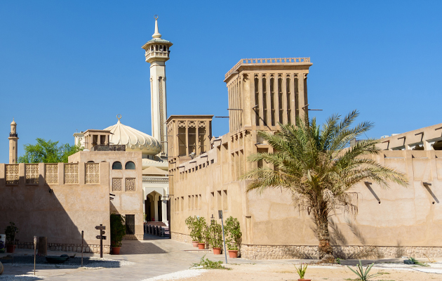 Historic district of Bastakiya in Dubai